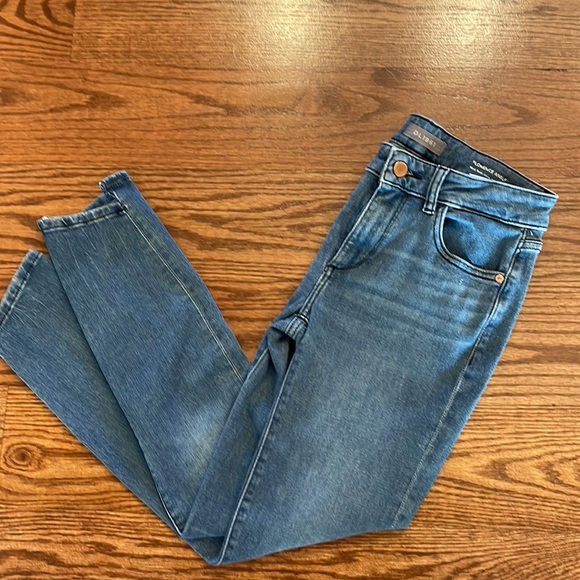 DL1961 women’s FLORENCE ANKLE mid rise instasculpt skinny denim jeans stretch 26 - Picture 1 of 14